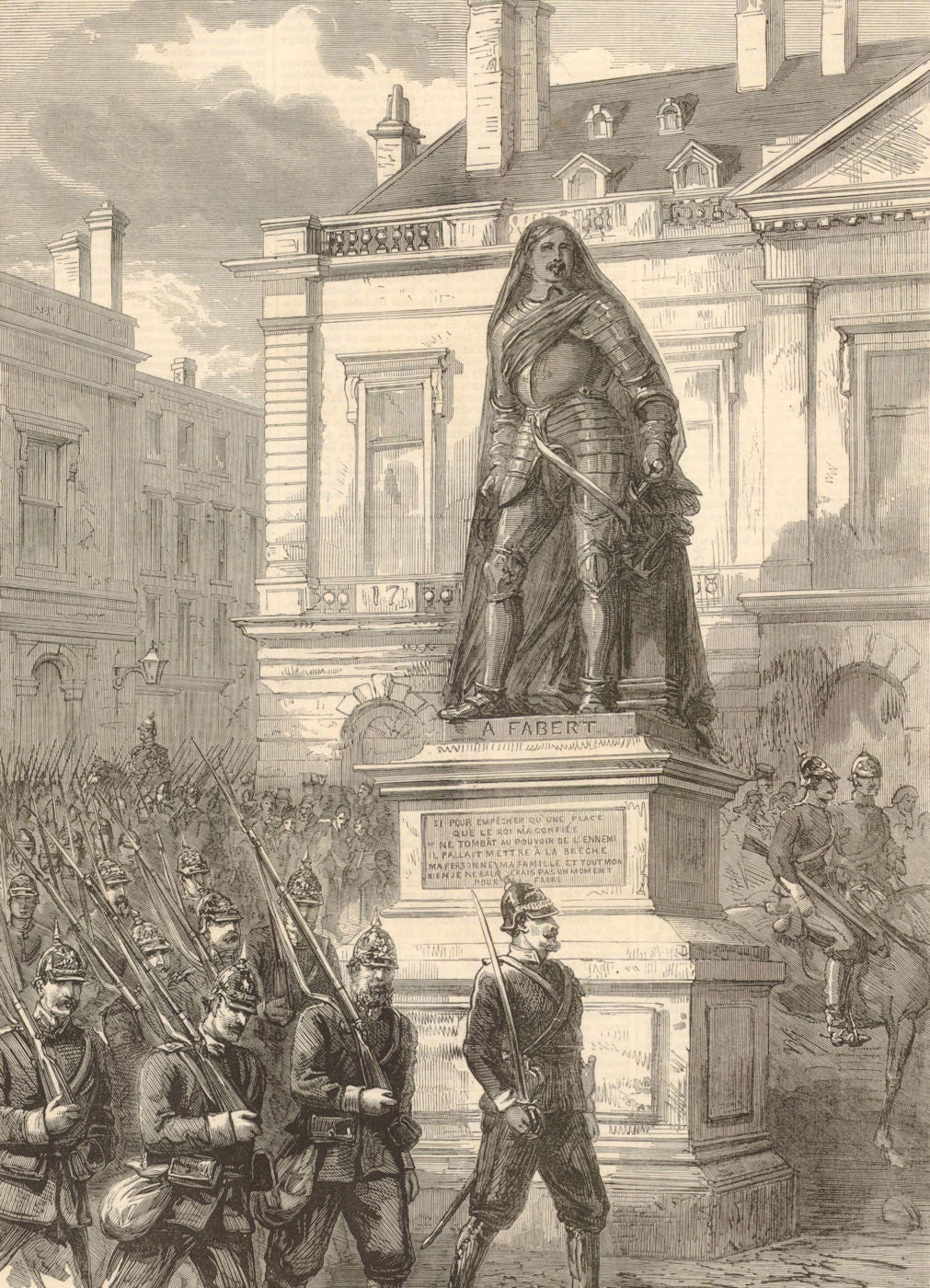 Franco-Prussian War: Entry of the Prussian Troops into Metz. Moselle 1870